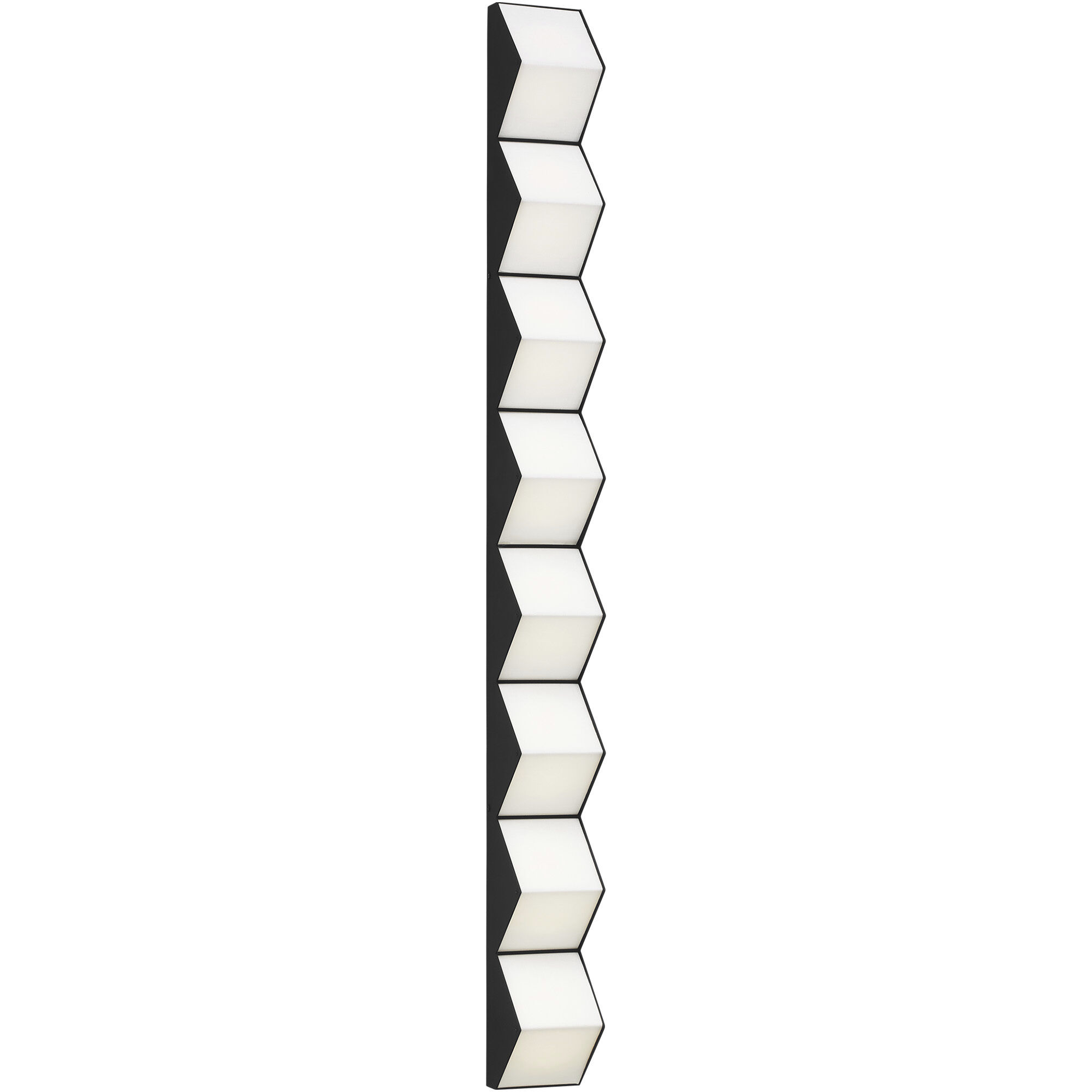 Clodagh Zig Zag Wall Sconce Wall Light in Nightshade Black