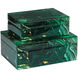Interstellar 7.75 inch Dark Green Boxes, Set of 2