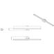 Liam LED 40 inch Matte Black Vanity Wall Light