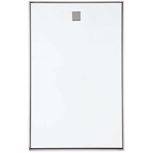 Hanging 44 X 28 inch Polished Nickel Mirror, Rectangle