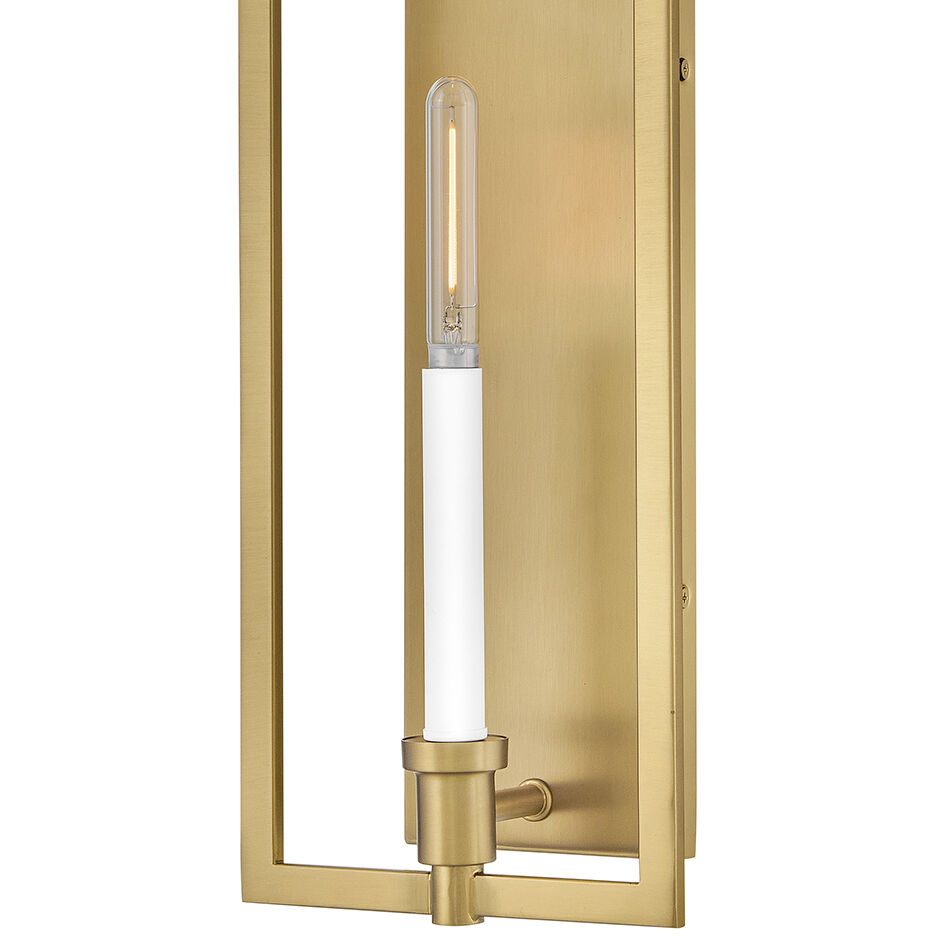 Stassi Sconce Wall Light in Lacquered Brass