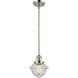Franklin Restoration Oxford 1 Light 7.5 inch Polished Nickel Mini Pendant Ceiling Light in Incandescent, Seedy, Franklin Restoration