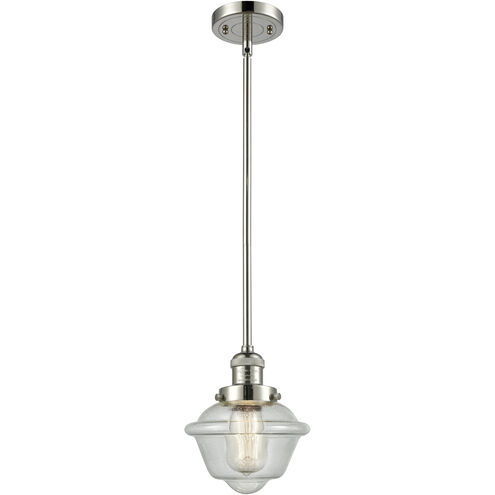 Franklin Restoration Oxford 1 Light 7.5 inch Polished Nickel Mini Pendant Ceiling Light in Incandescent, Seedy, Franklin Restoration