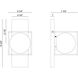 Squircle Wall Sconce Wall Light in Aged Gold Brass