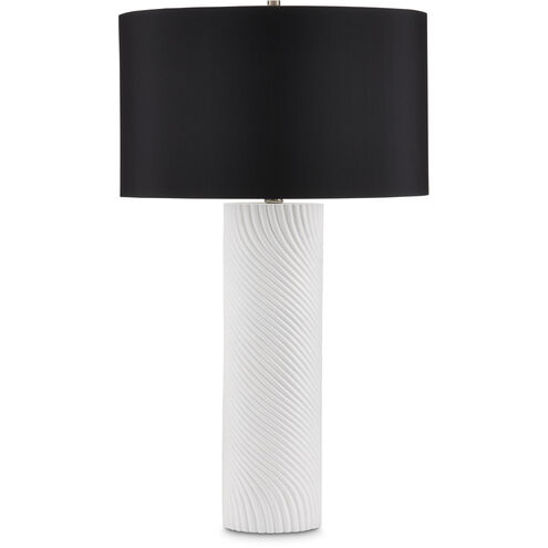 Groovy 28.75 inch 150 watt White Table Lamp Portable Light