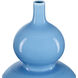 Sky Blue 12.75 X 8.5 inch Double Gourd Vase