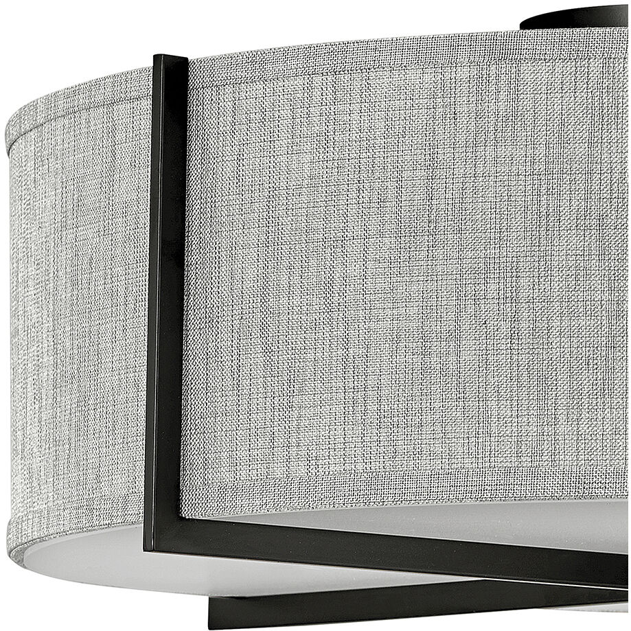 Galerie Axis 4 Light 25.5 inch Black Indoor Semi-Flush Mount Ceiling Light