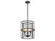 Oakhill 3 Light 13 inch Provincial Wood with Ebony Foyer Ceiling Light