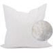 Davida Kay 20 inch Linen Slub Poppy Pillow, with Down Insert