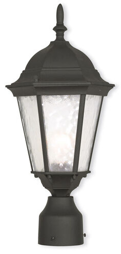 Hamilton 1 Light 18 inch Textured Black Outdoor Post Top Lantern