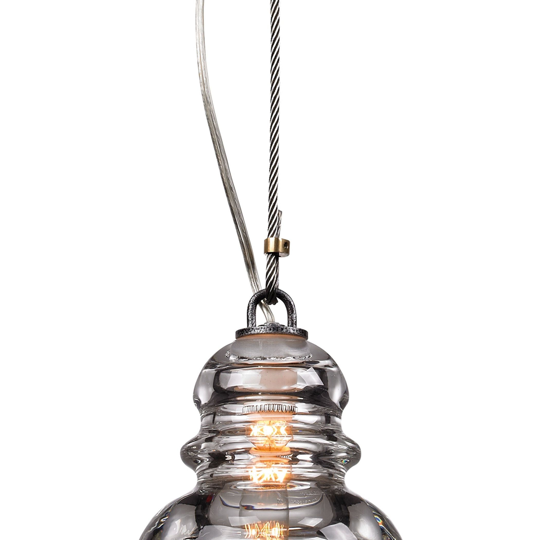 Menlo Park 1 Light 6 inch Old Silver Pendant Ceiling Light