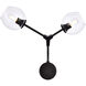 Cavoli 2 Light 11 inch Black Wall Sconce Wall Light