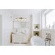 Hanson 4 Light 38 inch Brass Bath Sconce Wall Light