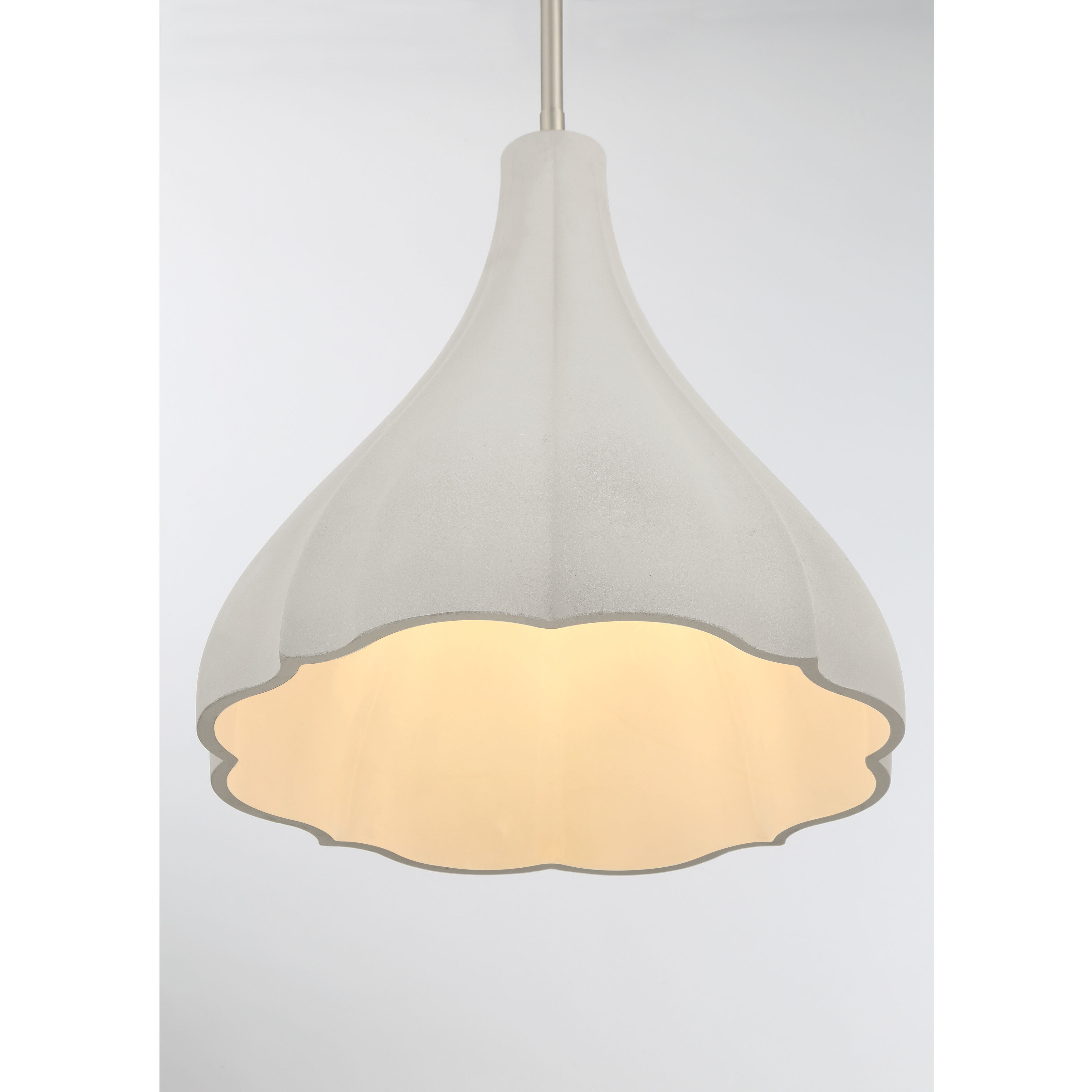 Sima 1 Light 12.25 inch Burnished Nickel Pendant Ceiling Light