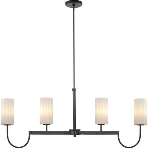 Town and Country 4 Light 43 inch Black Linear Pendant Ceiling Light