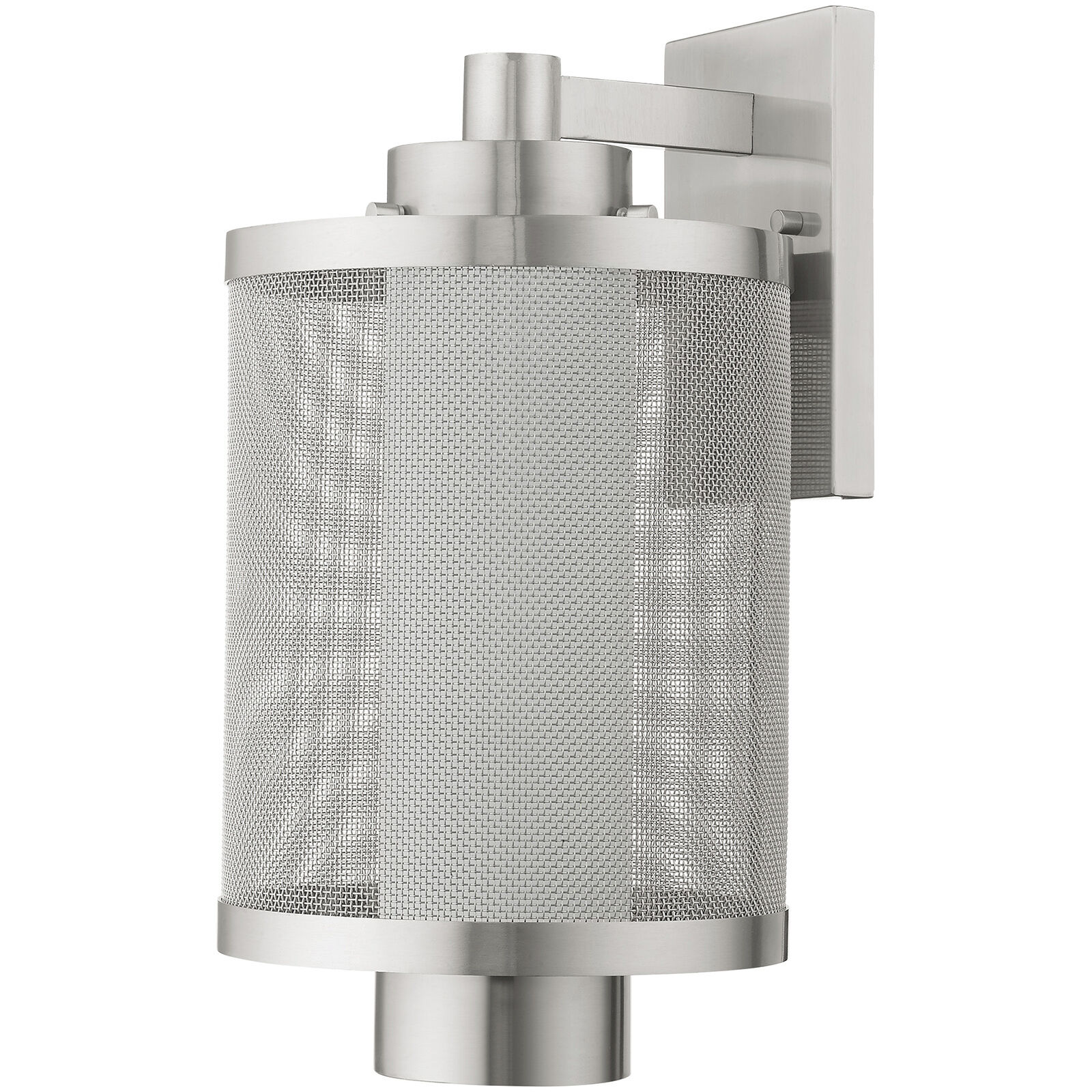 Nottingham 1 Light 17 inch Brushed Nickel Outdoor Wall Lantern