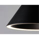 Abyss LED 12.5 inch Black Single Pendant Ceiling Light