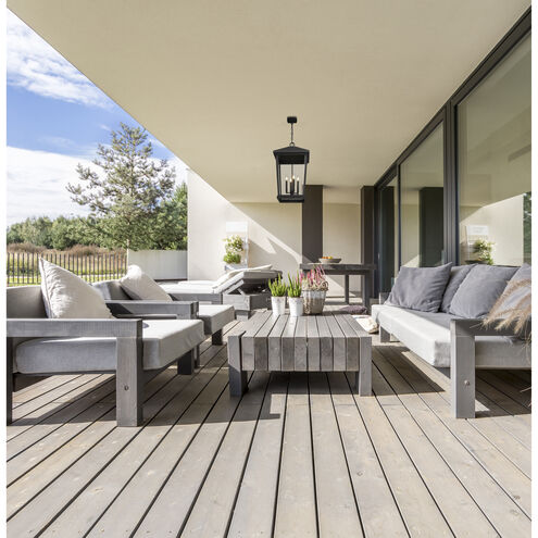 Beacon 4 Light 16 inch Black Outdoor Chain Mount Ceiling Fixture