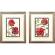 Hibiscus Glow Red and Green Framed Art, Propac