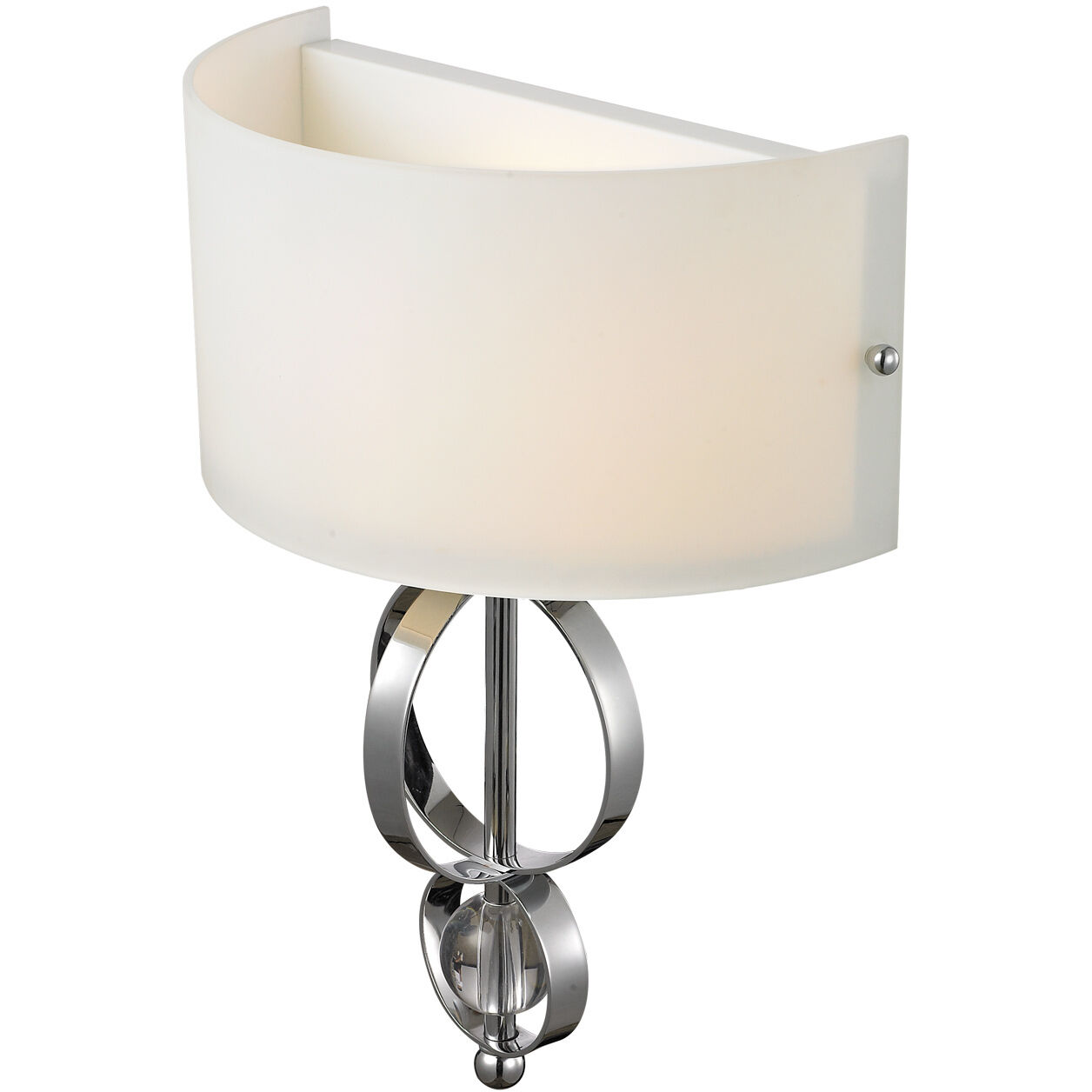 Cerchi 1 Light 12 inch Chrome Wall Sconce Wall Light, Damp