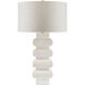 Blondel 31 inch 150 watt Whitewash/Antique Nickel Table Lamp Portable Light