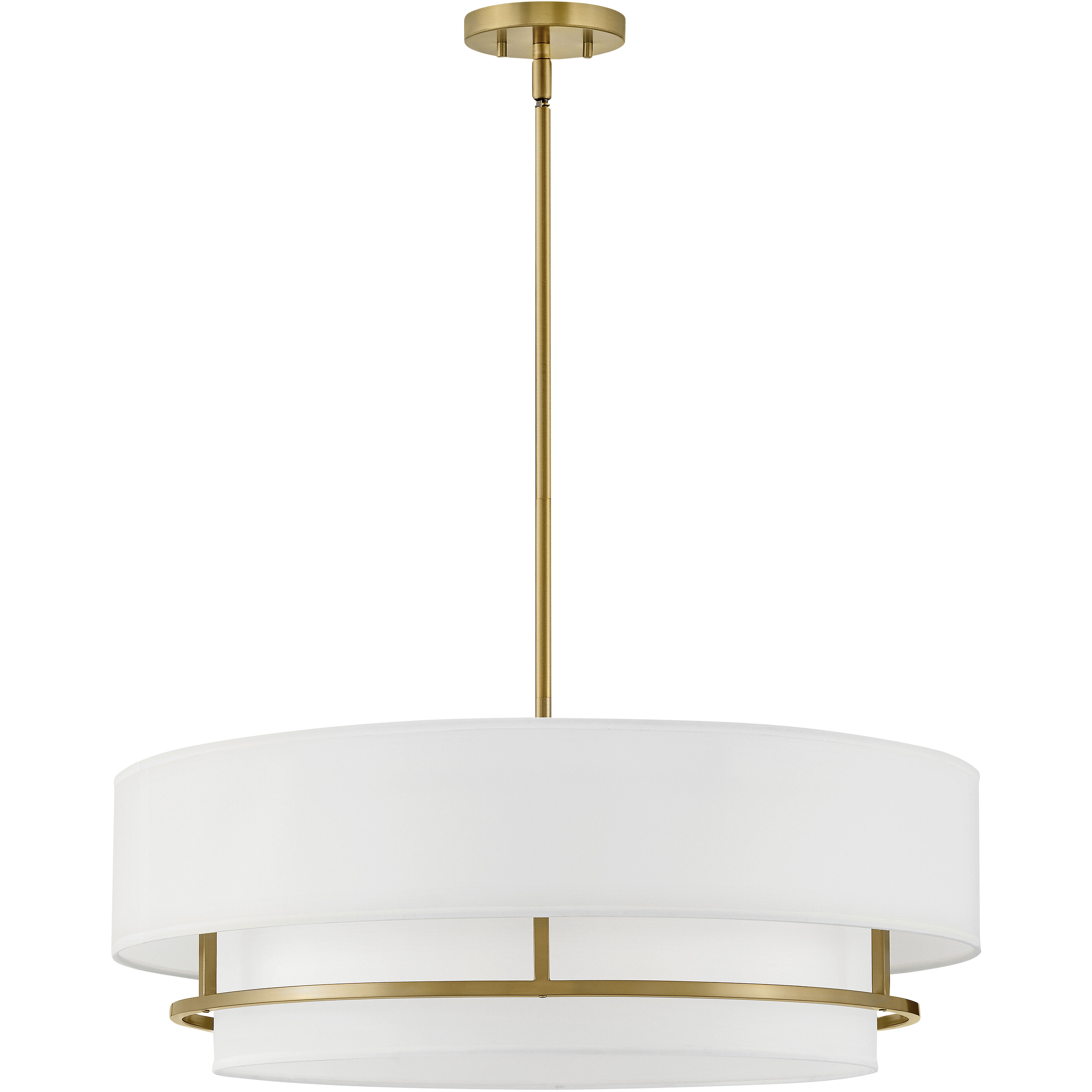 Graham 30 inch Lacquered Brass Indoor Semi-Flush Mount Ceiling Light, Convertible