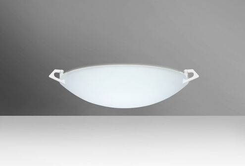 Sonya 13 1 Light 13 inch White Flush Mount Ceiling Light in Halogen, Satin Frost Glass