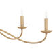 Saxon 5 Light 33.25 inch Saddle Tan Chandelier Ceiling Light, Small