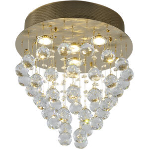 Canada LED 14 inch Gold Semi Flush Mount Ceiling Light
