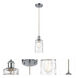 Ballston Candor 1 Light 5 inch Polished Chrome Mini Pendant Ceiling Light in Clear Waterglass, Ballston
