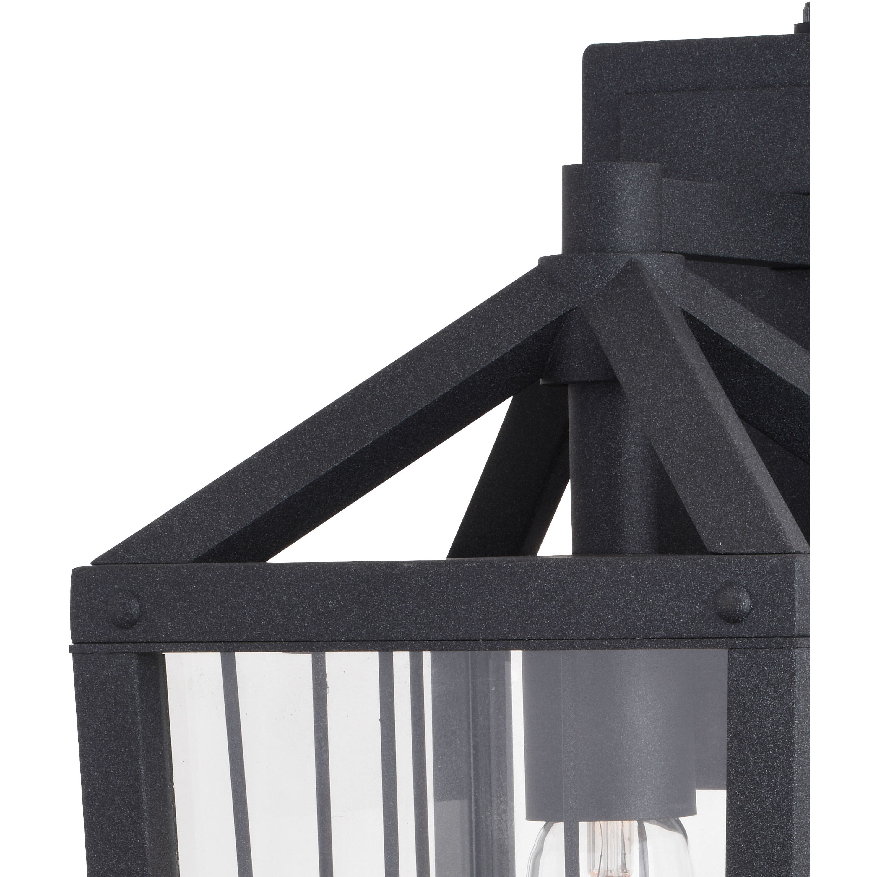 Gage LED 15 inch Volcanic Black Outdoor Wall