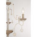Colonial Charm 3 Light 16.75 inch White Wash and Sun Dried Clay Semi Flush Ceiling Light