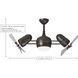 Atlas Dagny-LK 38 inch Matte Black with Barnwood Tone Blades Ceiling Fan in Barn Wood