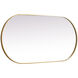 Asha 48 X 24 inch Brass Mirror in 24 x 48