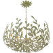 Broche 6 Light 27 inch Champagne Green Tea Chandelier Ceiling Light