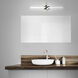 Loophole LED 5.5 inch Black Bath Vanity & Wall Light in 3500K, dweLED