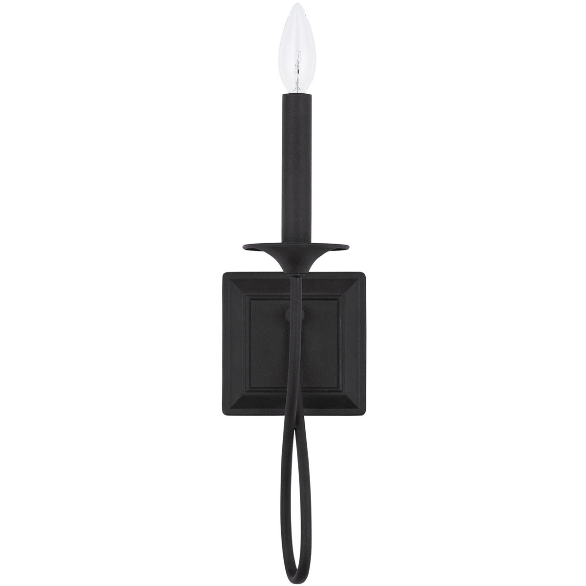 Vincent 1 Light 5 inch Black Iron Sconce Wall Light