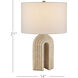 Hippodrome 21 inch 100 watt Natural Table Lamp Portable Light