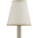 Marble Paper Cream and Gold Tapered Chandelier Shade