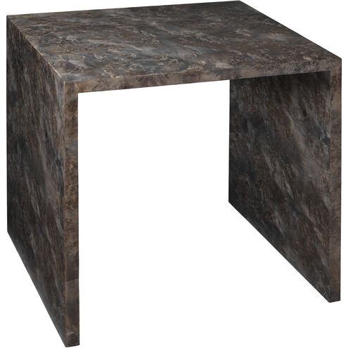 Bedford 22 X 22 inch Charcoal Burl Wood Nesting Tables, Set of 2