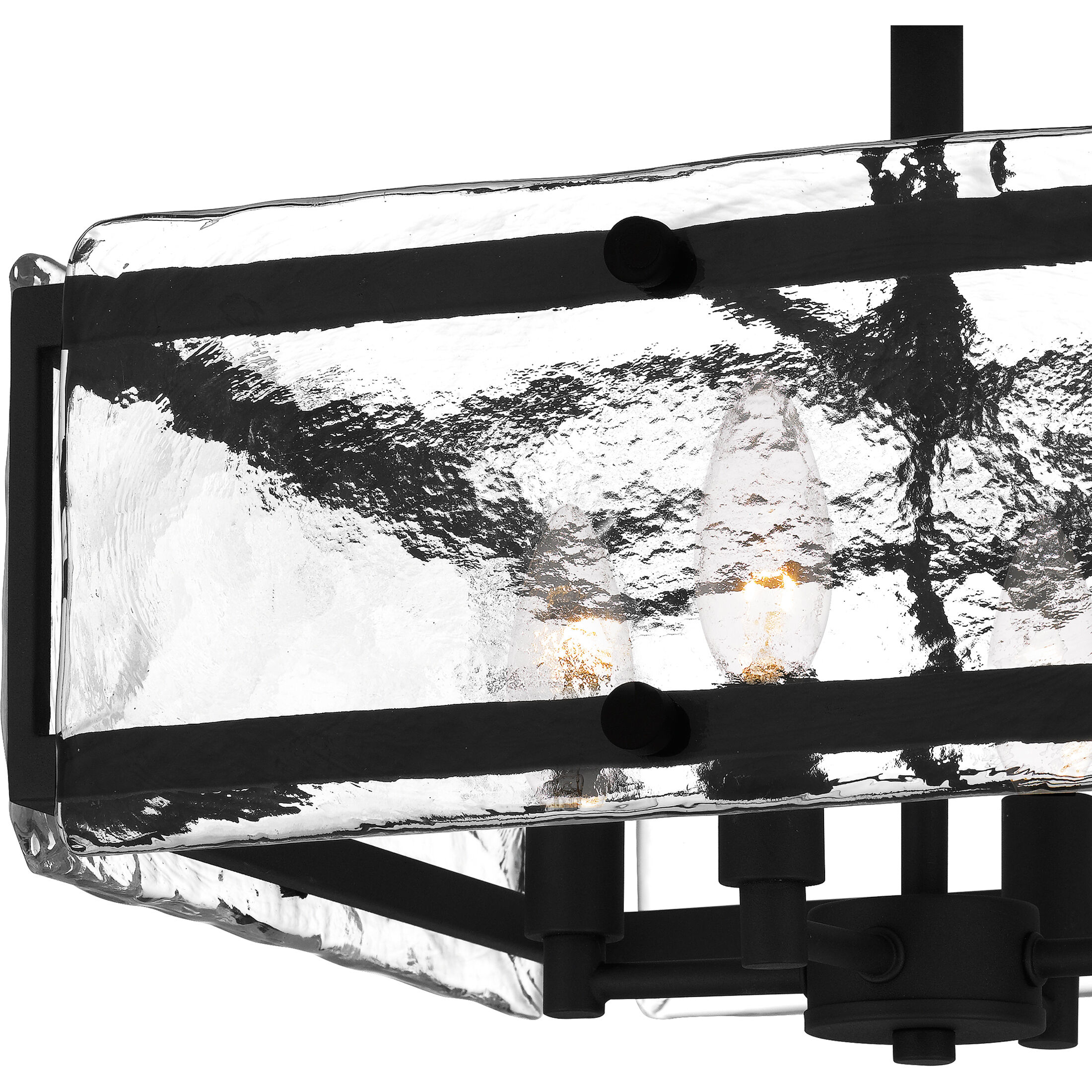 Lancer 4 Light 15 inch Earth Black Semi-Flush Mount Ceiling Light