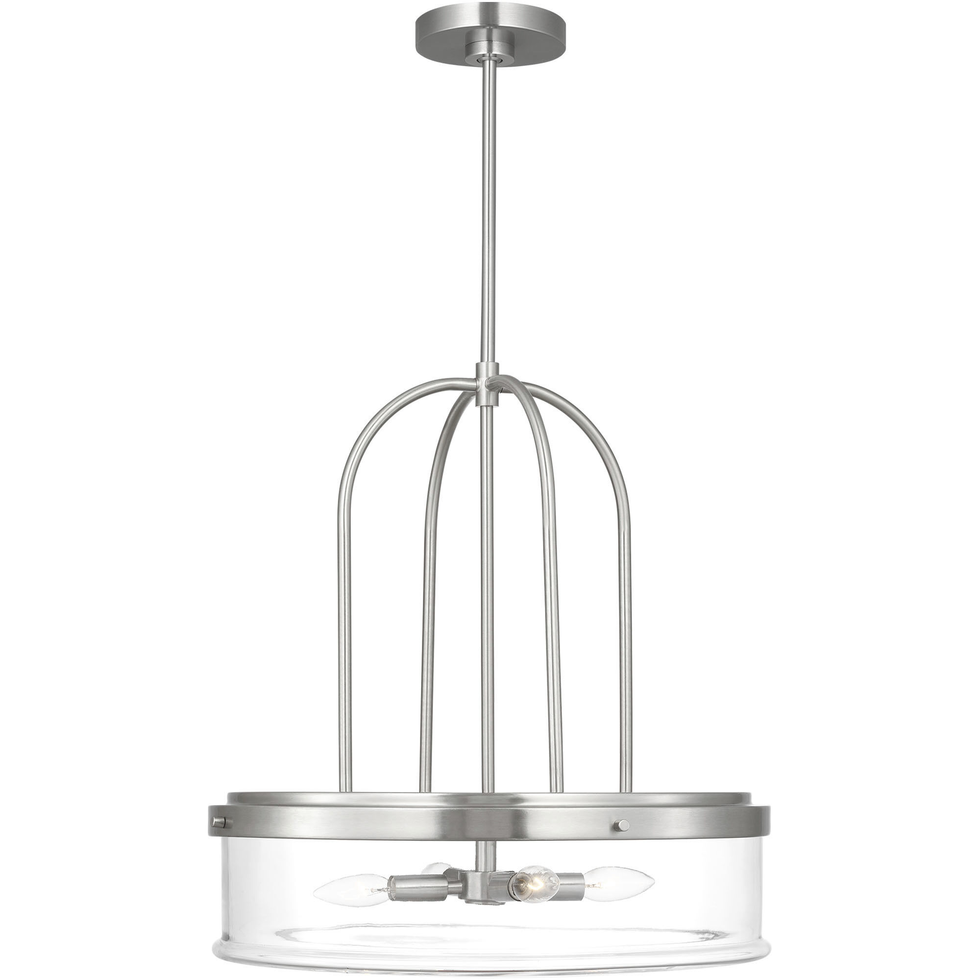 Anders 4 Light 20 inch Brushed Nickel Pendant Ceiling Light