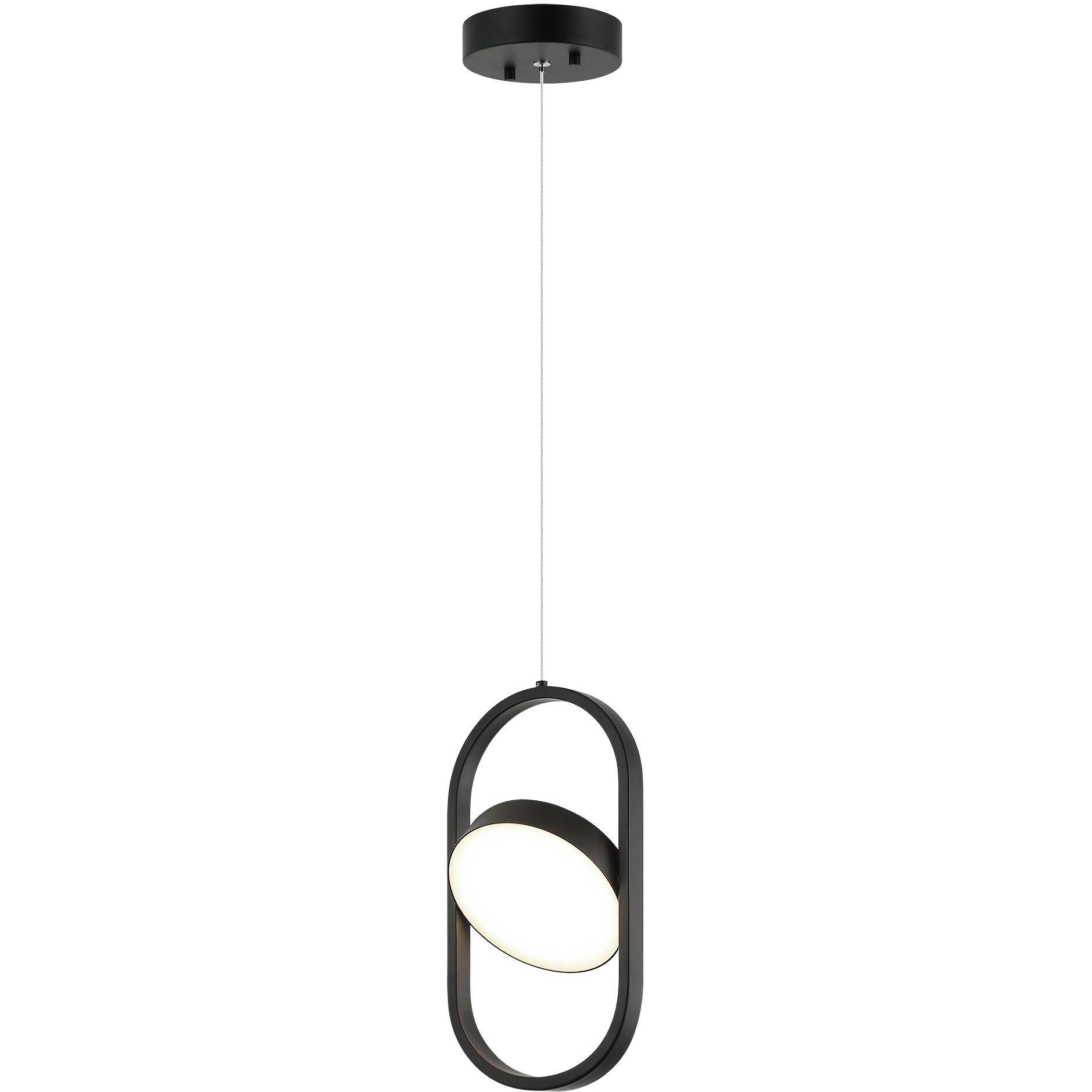 Kennedy LED 7 inch Black Pendant Ceiling Light