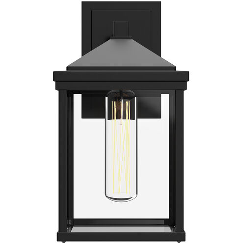 Alora Mood Larchmont 1 Light 14.88 inch Textured Black Outdoor Wall Light
