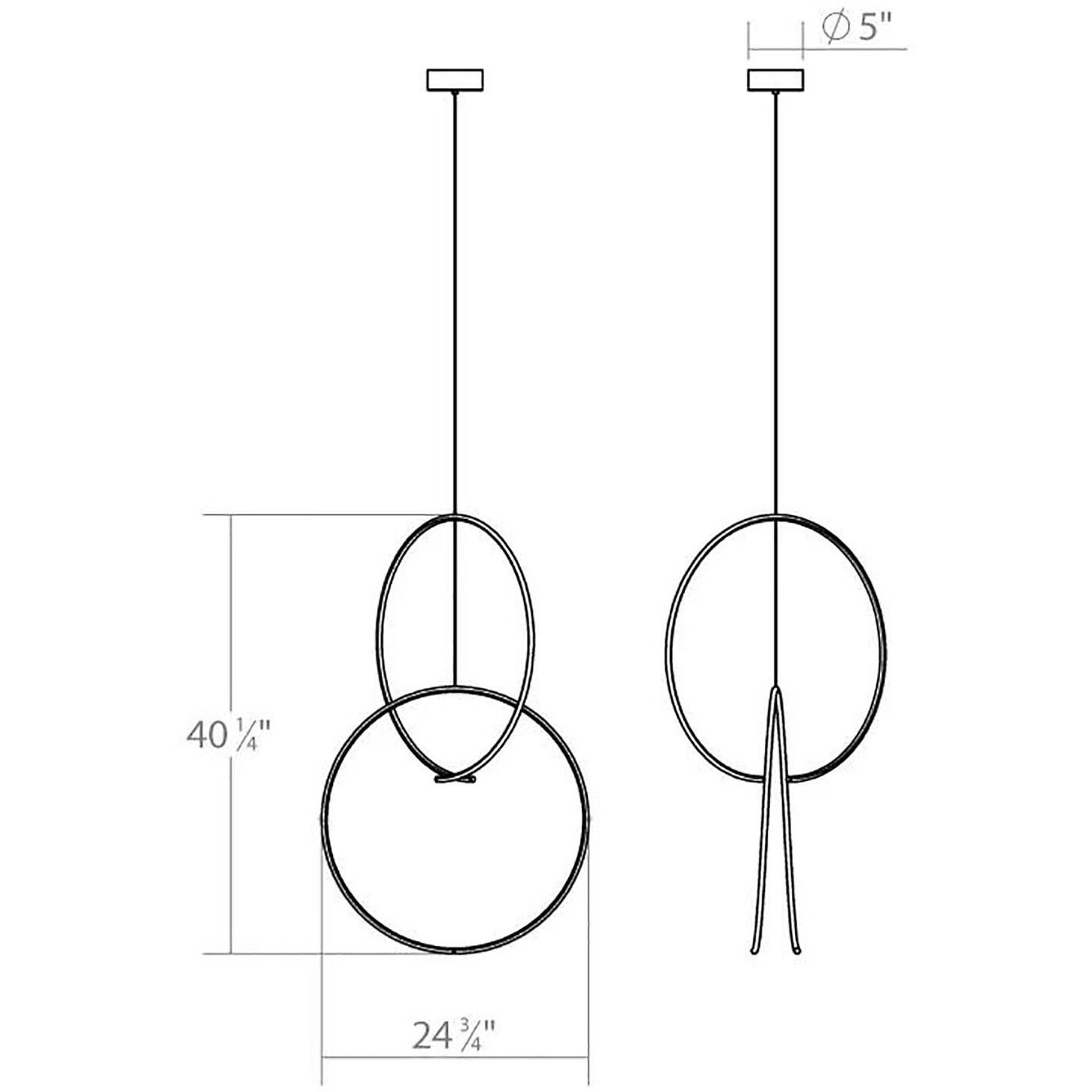 Torc LED 25 inch Satin White Pendant Ceiling Light