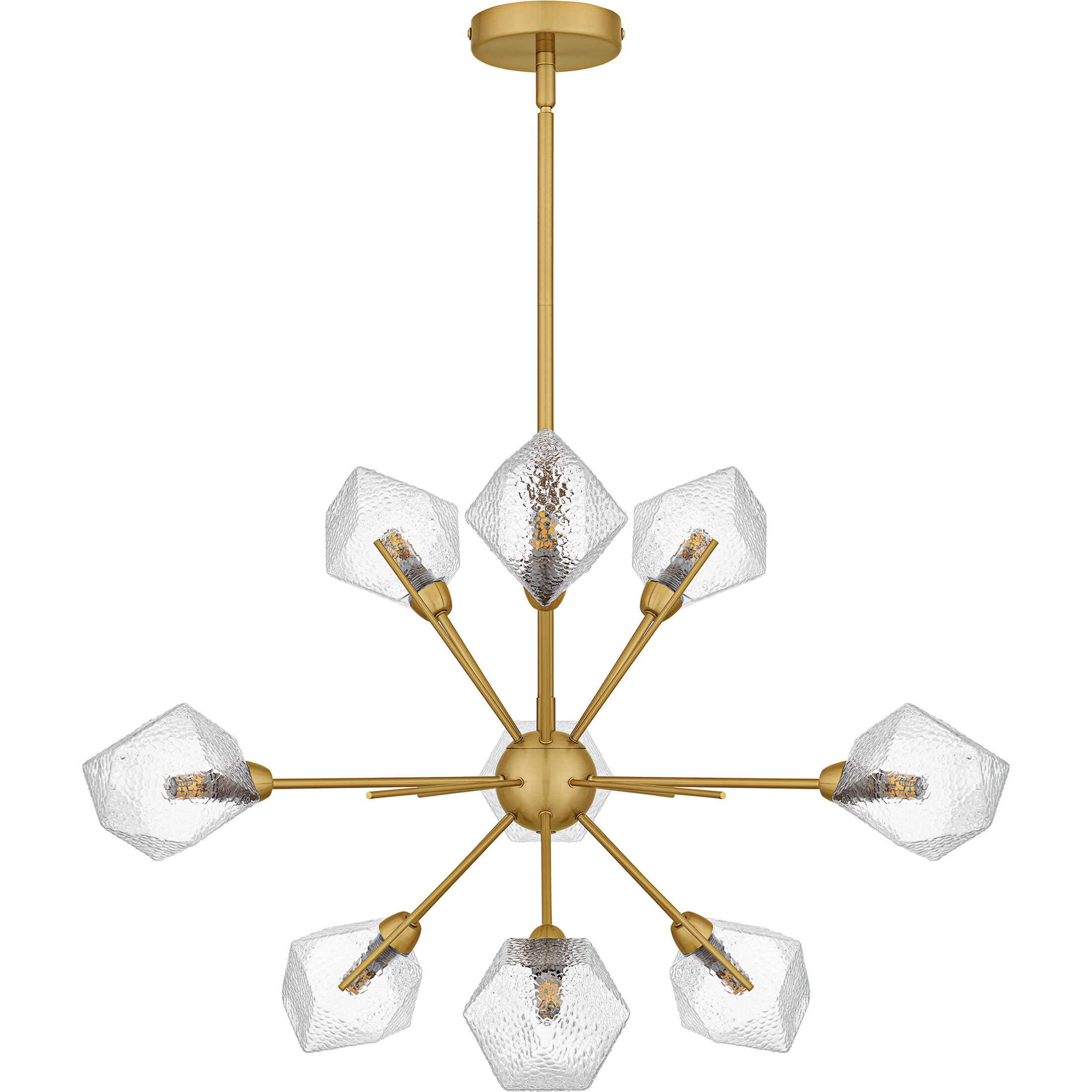 Salvador 9 Light 30 inch Brushed Gold Chandelier Ceiling Light
