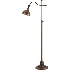 Portico 48 inch 60 watt Rust Floor Lamp Portable Light 