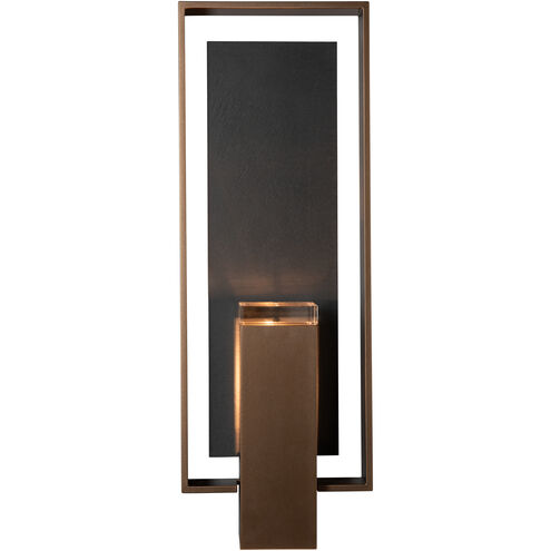 Shadow Box 2 Light 21.2 inch Coastal Bronze Outdoor Sconce, Large