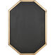 Teddy 31.75 X 22.25 inch Brass with Mirror Wall Mirror