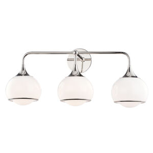 Reese 3 Light 27 inch Polished Nickel Wall Sconce Wall Light